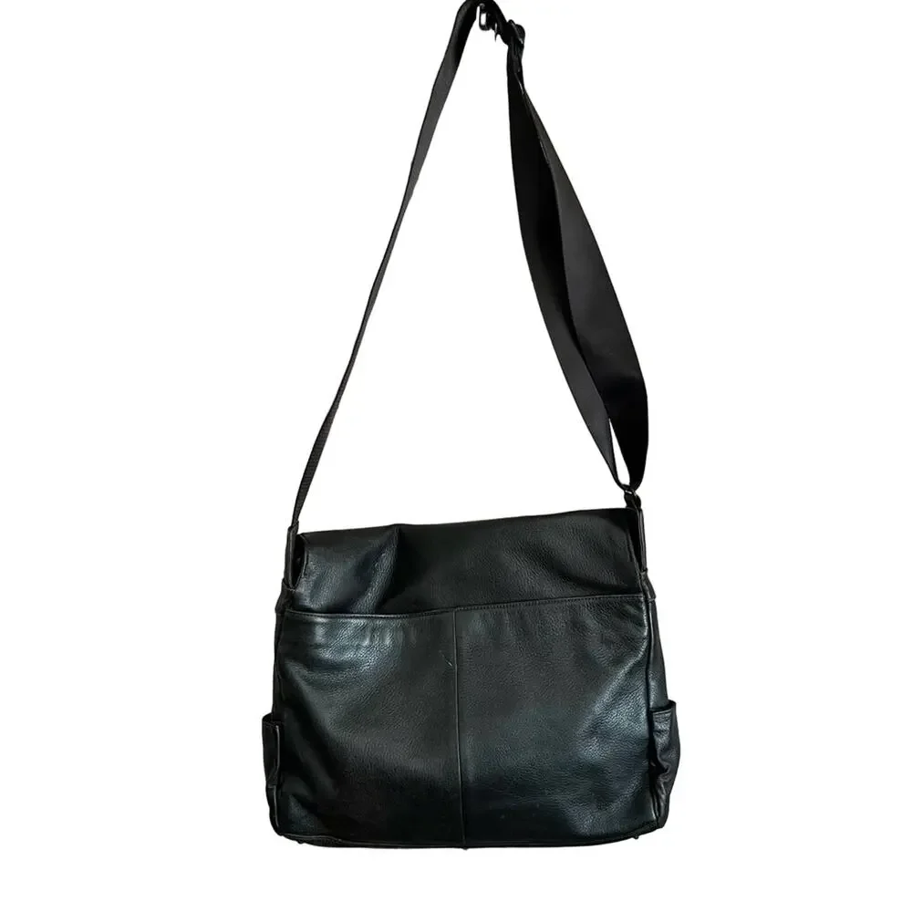 Tumi Leather Laptop Crossbody Handbag Purse Bag